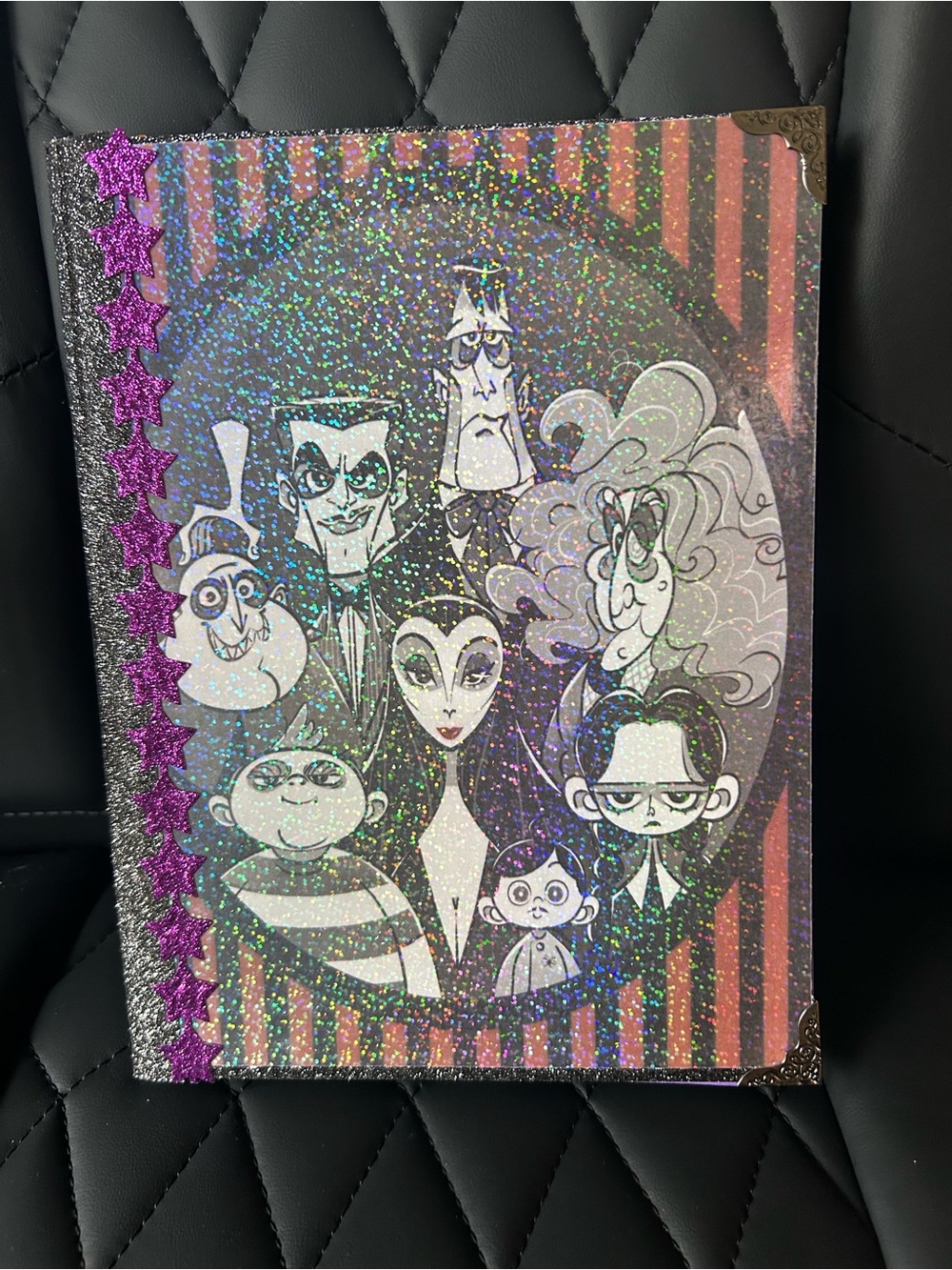 Handmade Addams Family journal.